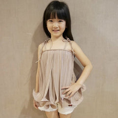 Curl Edge Pleated Tube Dress